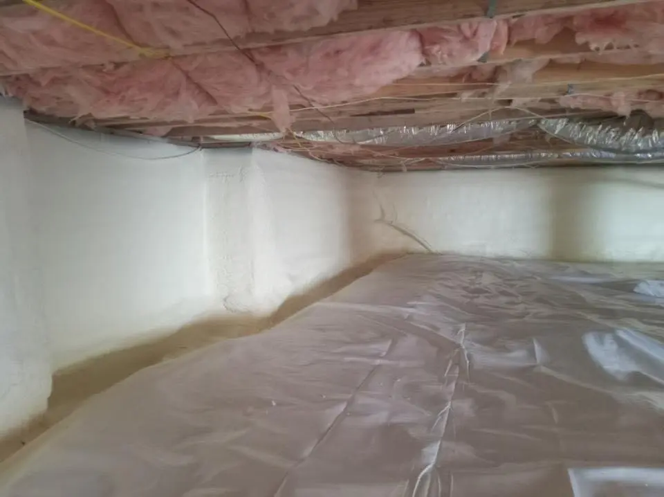 Crawl space encapsulation with closed-cell spray foam for Roof Waterproofing in Castroville